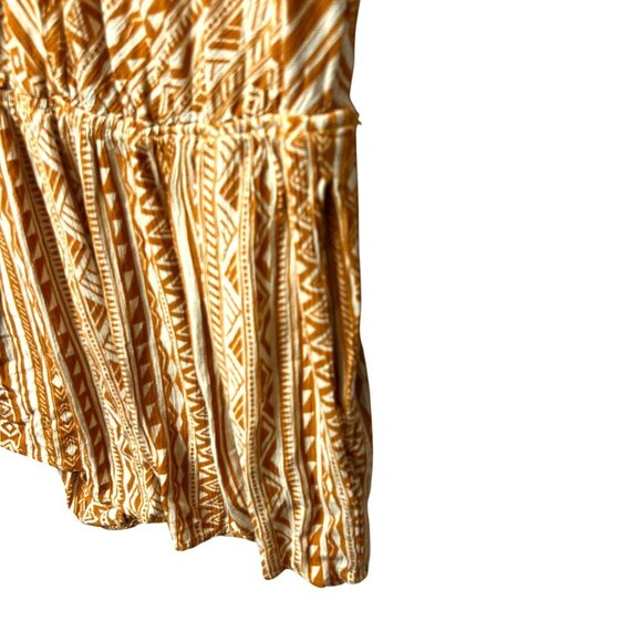 Kori America Womens Tribal Print Short-Sleeve Romper V-Neck Medium Cotton Blend - Picture 6 of 10